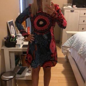 Never worn Jeuvre multi colored dress SMALL